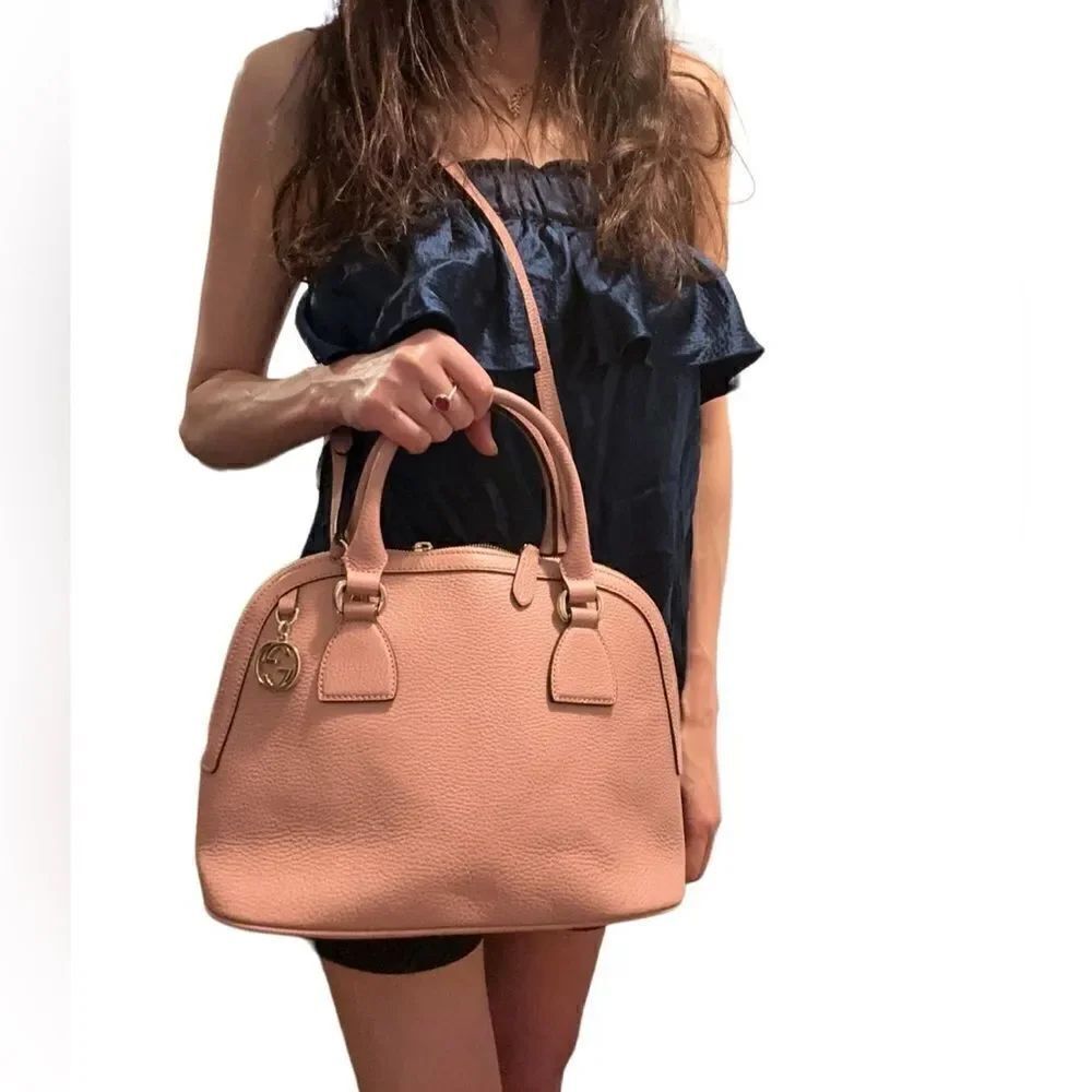 Gucci pink dome two way bag